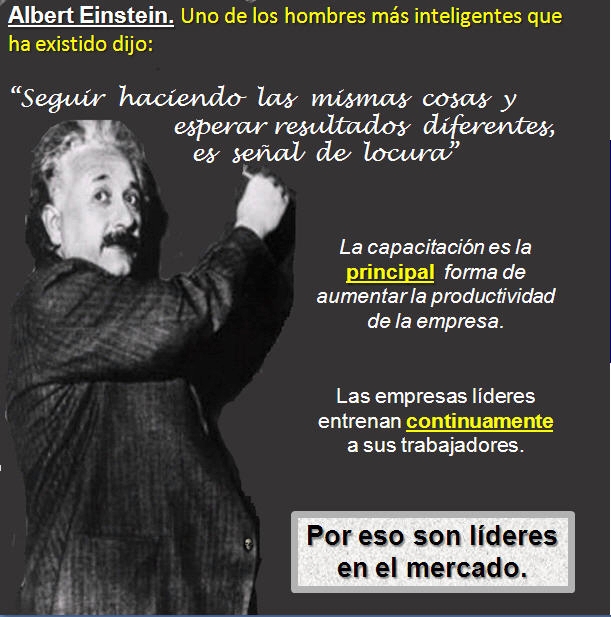 Albert Einstein, cursos y capacitación ventas, finanzas, cobranzas para PYMES y emprendedores